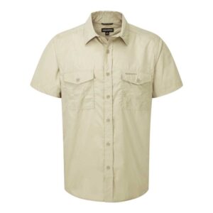Craghoppers Kiwi Short Sleeve Shirt Beige XL Hombre