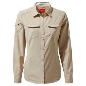 Craghoppers Nosilife Adventure Ii Long Sleeve Shirt Beige 10 Mujer