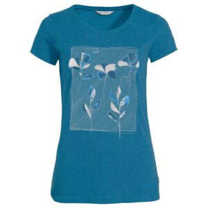 Vaude Skomer Print Short Sleeve T-shirt Azul 34 Mujer