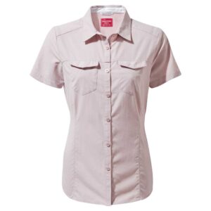 Craghoppers Nosilife Adventure Short Sleeve Shirt Lila 8 Mujer