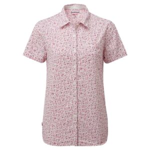Craghoppers Nosilife Tayma Short Sleeve Shirt Rosa 10 Mujer