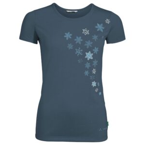 Vaude Skomer Print Short Sleeve T-shirt Azul 36 Mujer
