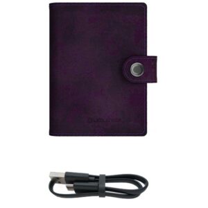 Led Lenser Leather Wallet With Lantern 150 Lumens Lila