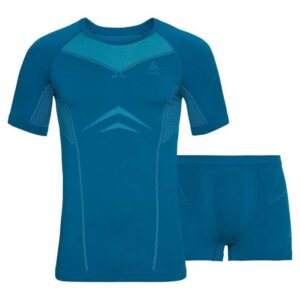 Odlo Performance Evolution Light Set Azul S Hombre