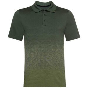 Odlo Halden Short Sleeve Polo Shirt Verde S Hombre