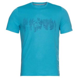 Odlo F-dry Print Short Sleeve T-shirt Azul S Hombre