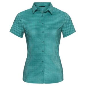Odlo Kumano Check Short Sleeve Shirt Verde XL Mujer