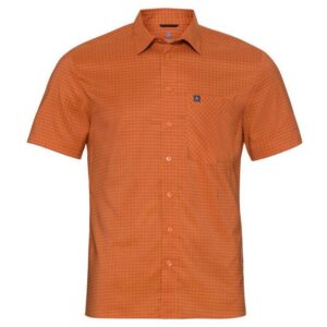 Odlo Chemise Mc Nikko Check Short Sleeve Shirt Naranja L Hombre