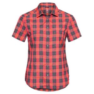 Odlo Mythen Short Sleeve Shirt Rojo M Mujer