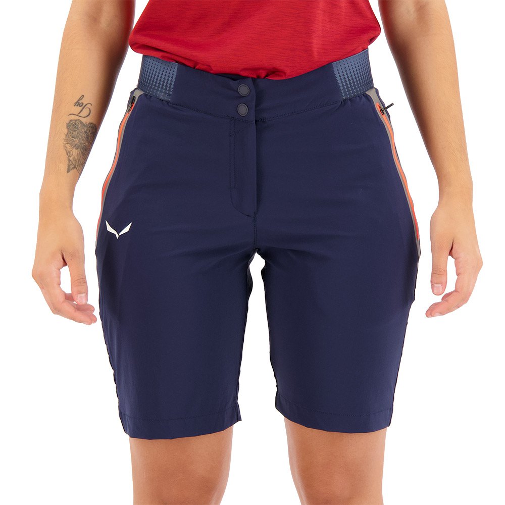 Salewa Pedroc Cargo 3 Durastretch Shorts Pants Azul 2XS Mujer