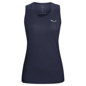 Salewa Sporty Dryton Sleeveless T-shirt Azul L Mujer