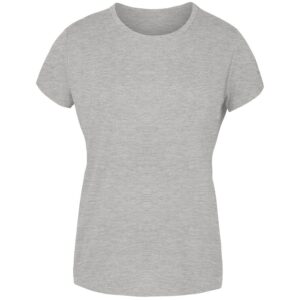 Joluvi Combed Cotton Short Sleeve T-shirt Gris L Mujer