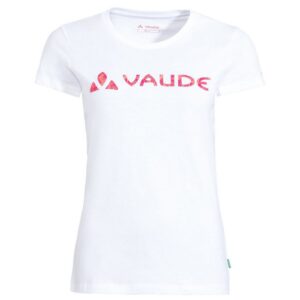 Vaude Logo Short Sleeve T-shirt Blanco 46 Mujer