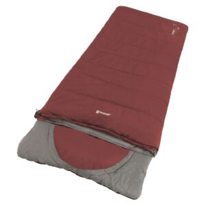 Outwell Contour Lux -3ºc Sleeping Bag Rojo Long / Left Zipper