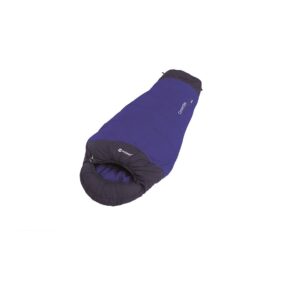 Outwell Convertible Junior Sleeping Bag Negro,Lila Extra Short / Left Zipper