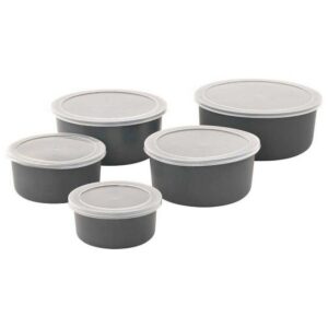 Outwell Tulip Bowls&lids Set Gris