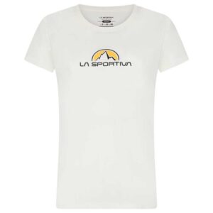 La Sportiva Footstep Short Sleeve T-shirt Blanco M Mujer