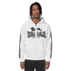 Lonsdale Selattyn 1234 Full Zip Sweatshirt Blanco 3XL Hombre