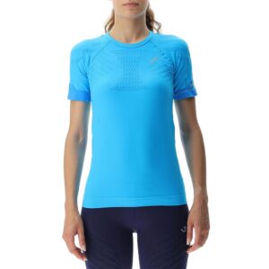 Uyn Workhard Short Sleeve T-shirt Azul M Mujer