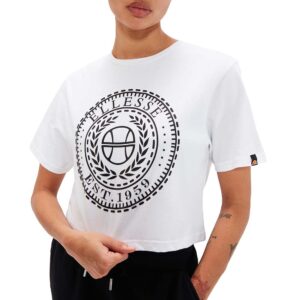 Ellesse Carala Crop Short Sleeve T-shirt Blanco 10 Mujer