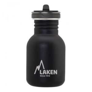 Laken Stainless Steel Basic Flow Bottle 350ml Negro