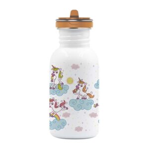 Laken Steel Cap Popicorns Bottle 500ml Transparente