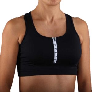 Endless Zip Sports Top Negro S Mujer