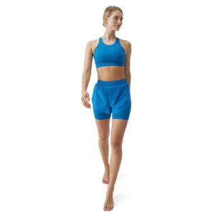 Born Living Yoga Bikila Shorts 2 In 1 Azul XS Mujer