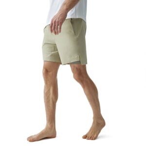 Born Living Yoga Natron Shorts 2 In 1 Beige S Hombre