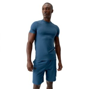Born Living Yoga Volta Short Sleeve T-shirt Azul XL Hombre