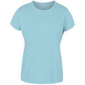 Joluvi Combed Cotton Short Sleeve T-shirt Azul L Mujer