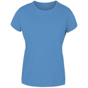 Joluvi Combed Cotton Short Sleeve T-shirt Azul M Mujer