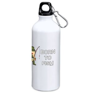 Kruskis Born To Fish 800ml Aluminium Bottle Blanco