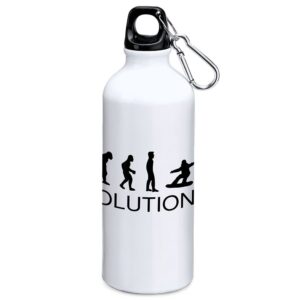 Kruskis Evolution Snowboard 800ml Aluminium Bottle Blanco