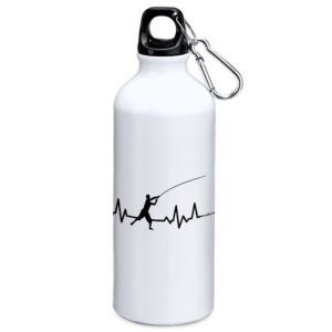 Kruskis Fishing Heartbeat 800ml Aluminium Bottle Blanco