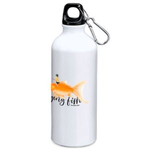 Kruskis Flying Fish 800ml Aluminium Bottle Blanco