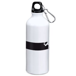 Kruskis Frame Football 800ml Aluminium Bottle Blanco