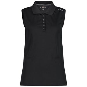 Cmp 3t59776 Sleeveless Polo Shirt Negro 2XL Mujer