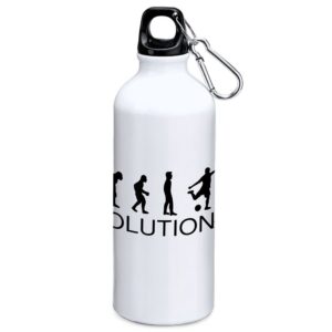 Kruskis Futbol Evolution Goal 800ml Aluminium Bottle Blanco