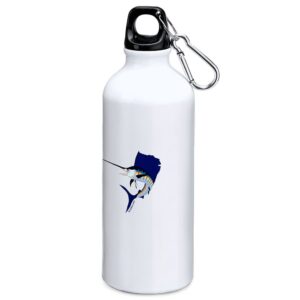 Kruskis Jumping Sailfish 800ml Aluminium Bottle Blanco
