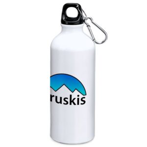 Kruskis Mountain Silhouette 800ml Aluminium Bottle Blanco