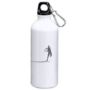 Kruskis Shadow Tennis 800ml Aluminium Bottle Blanco