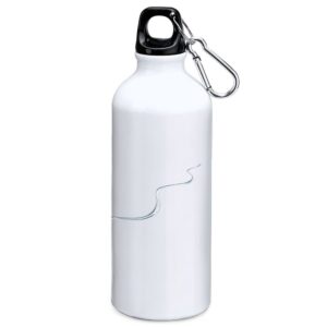 Kruskis Snowboard Track 800ml Aluminium Bottle Blanco