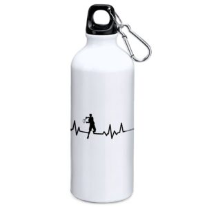 Kruskis Tennis Heartbeat 800ml Aluminium Bottle Blanco
