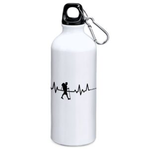 Kruskis Trekking Heartbeat 800ml Aluminium Bottle Blanco