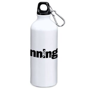 Kruskis Word Running 800ml Aluminium Bottle Blanco