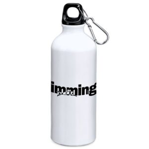 Kruskis Word Swimming 800ml Aluminium Bottle Blanco