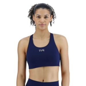 Tyr Joule Elite Classic Solid Sports Top Azul L Mujer