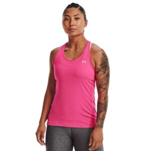 Under Armour Hg Armour Racer Sleeveless T-shirt Rosa M Mujer