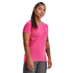 Under Armour Hg Armour Short Sleeve T-shirt Rosa M Mujer